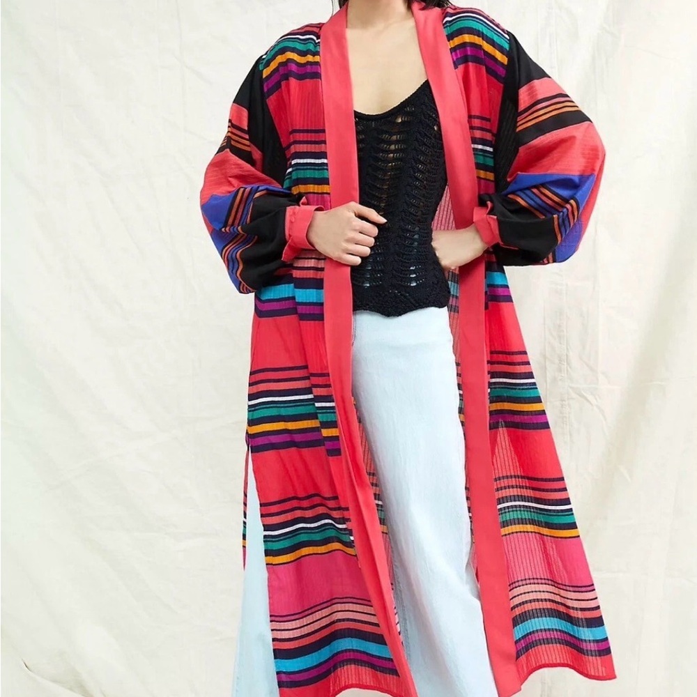 Anthropologie Conditions Apply Kimono Cover Pink/Rose